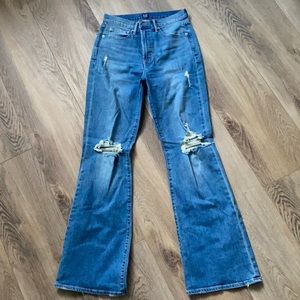Gap 1969 flare ripped jeans - size 6/28 regular